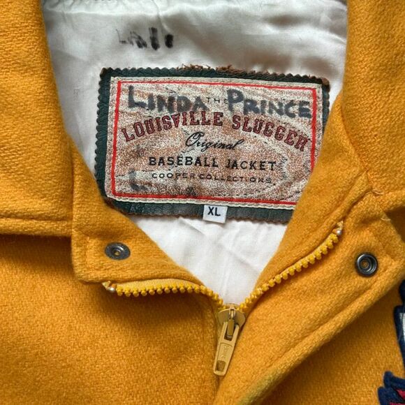 Vintage 80s Louisville Slugger Leather Wool Varsity Jacket Size XL - Picture 6 of 12